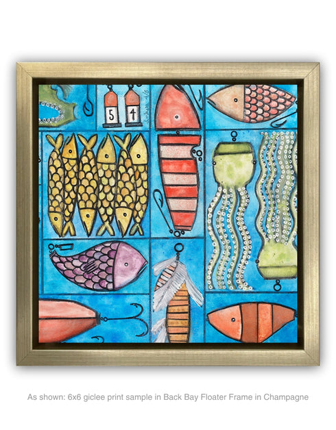 Tackle Box | Framed Giclee Print on Canvas